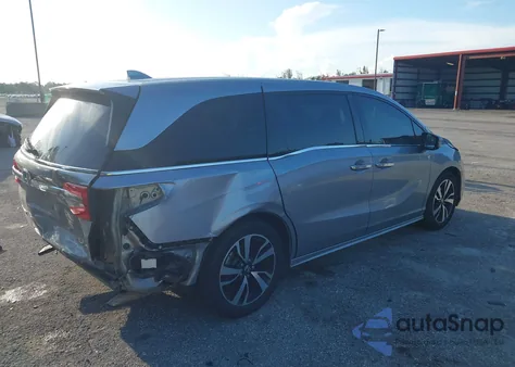 2018 Honda Odyssey Elite из США, поврежденный, VIN 5FNRL6H92JB000413